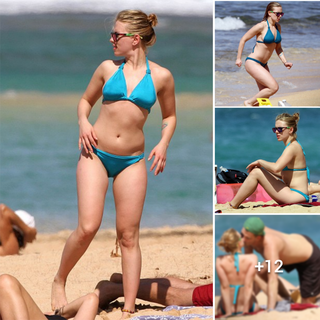 Sea Sparks: Scarlett Johansson’s Seductive Smooches and Breathtaking Contours Ignite the Shore