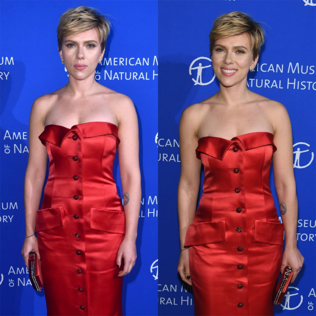 Regal Grace: Scarlett Johansson’s Classic Sophistication in Yves Saint Laurent’s Vintage Attire